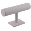 Armband display, Wit PU leder - 24 cm