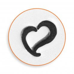 Design stempel "hart, wervelend" 6.0 mm, impressart Close up