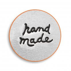 Design stempel "hand made" 6.0 mm, impressart Close up