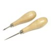 Opruimer, set 2 st met houten heft