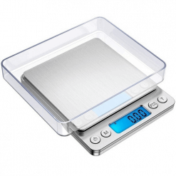 Precisie weegschaal met weegtrays, 0.01 - 500 gram