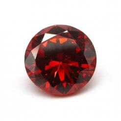 Zirconia Rood – rond – facet geslepen