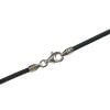 Rubberen ketting 1.5 mm met zilveren sluitinglengte:42 cm