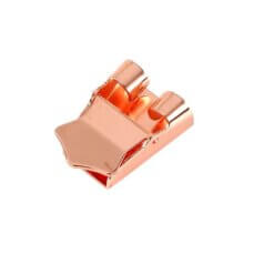 Schuifslot Messing rosékleurig (Bolo tie) - 18.0 x 8.0 mm