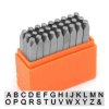 Slagletters, sans serif hoofdletters 3mm, impressart