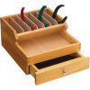 Tangenhouder met lade, hout