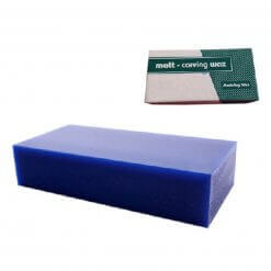 Vijlwas massiefblok blauw met doos