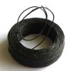 Waxkoord met glans 1.0 mm, zwart1 meter