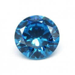 Zirconia Blauw – rond – facet geslepen