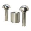 Bolponsen set met ank, 55 en 60 mm.