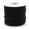 Elastisch draad 1.0 mm, c.a. 91 meter - zwart