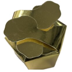 Kartonnen cadeaudoosje, 7.5 x 7.5 cm - goudkleurig