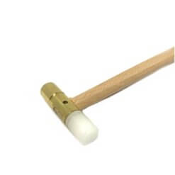 Hamer met messing en nylon kop, 12 mm
