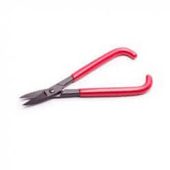Plaatschaar, 175 mm recht met PVC heft
