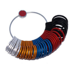 Ringmaten van aluminium - vlak 2.0 mm, diameter en omtrekmaten