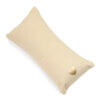 Display kussentje, naturel fluweel - 14 x 6 cm