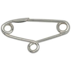 Veilgheidsspeld met oog 925 Zilver, 15 mm