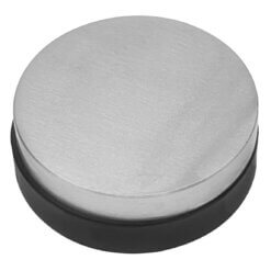Vlaktas 75 mm, Rond met rubberen basis.